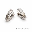 925 Silber Creolen mit diamantiertem Muster und...