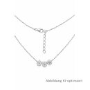 Silber Collier 925 rhodiniert mit funkelnden...