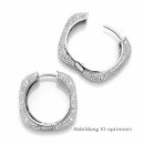Creolen Silber 925 rhodiniert mit funkelnden Zirkonia...