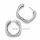 Creolen Silber 925 rhodiniert mit funkelnden Zirkonia – Pavé-Fassung, ca. 25 × 4 mm