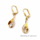 Gold Ohrhänger 333 Gelbgold mit Zirkonia –...