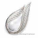 Filigrane Silber Brosche in Tropfenform – 925...