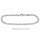 Zwillingspanzer Armband 925 Sterling Silber rhodiniert 19 cm – 3 mm Damenarmband mit Karabinerverschluss