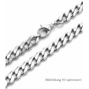 925 Silber Halskette matt 55 cm – massive...