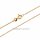 Zarte Ankerkette aus 333 Gelbgold 50 cm – Feine Damen Halskette ca. 1 mm breit