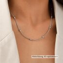 Edelstahl Kugel Kette poliert – Elegante Halskette mit Karabinerverschluss und Verlängerung