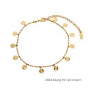 Vergoldetes Edelstahl Armband / Fußkette für...