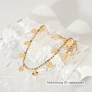 Vergoldetes Edelstahl Armband / Fußkette für...