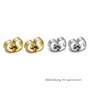 1 Paar Edelstahl Ohrmuttern poliert 4 x 6 mm –...
