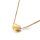Goldfarbene Edelstahl Kette mit Herzanhänger 45 cm – PVD-beschichtet mit Bolo-Schiebeverschluss