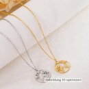 Kette mit Weltkugel-Anhänger 20 mm – polierter...