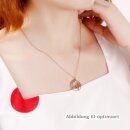 Kette mit Weltkugel-Anhänger 20 mm – polierter Anhänger mit 45 cm Kette und 5 cm Verlängerung