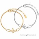Zweireihige Fußkette / Armband aus poliertem...