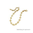 Vergoldetes Edelstahl Armband mit...