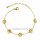Lebensbaum Armband aus goldfarbenem PVD-Edelstahl – Poliertes Damenarmband mit Verlängerung 17+5cm