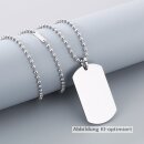 Gravierbarer Edelstahl Dog-Tag Anhänger mit...