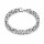 Königsketten Edelstahlarmband 8 mm, 22 cm – poliertes Gliederarmband mit Karabinerverschluss