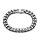 Mattes 10mm Edelstahl Panzerarmband mit schwarzer PVD-Veredelung 21,5cm