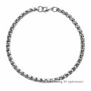 Glänzendes Edelstahl Venezianerarmband 3,8 mm mit...