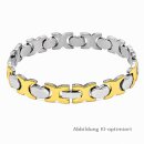 Edelstahlarmband zweifarbig Gold Silber –...