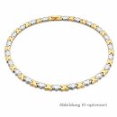 Edelstahlcollier zweifarbig Gold/Silber –...