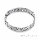 Edelstahlarmband silberfarben – Herz-Gliederarmband...
