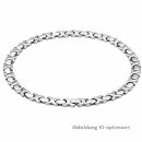 Edelstahlcollier silberfarben – Gliedercollier mit...