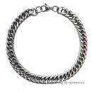 Edelstahlarmband Panzerarmband poliert – ca. 20 cm,...
