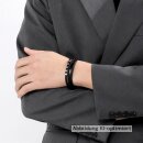 4-reihiges Kunstlederarmband mit Edelstahl-Applikationen...