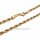 Kordelarmband aus goldfarbenem Edelstahl PVD, ca. 5 mm breit, 20 cm lang, poliert mit Karabinerverschluss