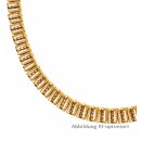 Kragencollier 333 Gelbgold 40 + 5 cm – gemustertes...