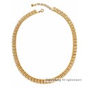 Kragencollier 333 Gelbgold 40 + 5 cm – gemustertes...