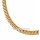 Kragencollier 333 Gelbgold 40 + 5 cm – gemustertes Goldcollier matt/glanz mit Federring-Verschluss, 8 mm breit