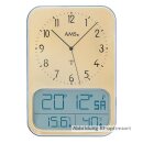 AMS F5891G Wanduhr mit Analoganzeige, Digitaldisplay,...