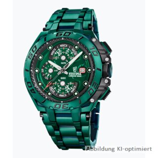 Festina F20758/1 Chrono Bike Special Edition Herren-Chronograph grün Edelstahl