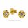 Ohrstecker Gold 333 mit Zirkonia – polierte und diamantierte Goldohrstecker ca. 6 mm