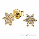 Ohrstecker Gold 333 mit Zirkonia – polierte...