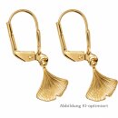 Ohrpendel Ginkgo Gold 333 Gelbgold mit...