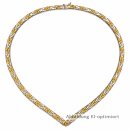 Collier Silber 925 bicolor gelb/weiß –...