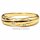 Damenring Gold 333 mit 5 Zirkonia – polierter Goldring in Flechtoptik, Ringweite 62