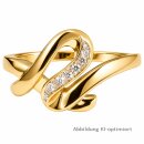 Damenring Gold 333 mit Zirkonia – polierter...