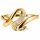 Damenring Gold 333 mit Zirkonia – polierter Goldring Ringweite 63