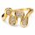 Damenring Gold 375 mit 10 Brillanten – polierter Goldring Ringweite 54