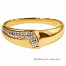 Damenring Gold 333 Gelbgold – polierter Goldring...