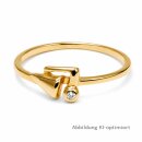 Damenring aus 333 Gold mit Diamant 0,005 ct Ringweite 54