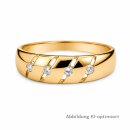 Eleganter Damenring aus Gold 333 mit 4 Zirkonia, poliert,...