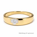 Eleganter Damenring aus Gold 333 mit Diamant 0,05 ct und...