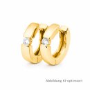 Elegante Klappcreolen aus Gold 585 mit Brillanten 0,20 ct...