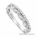 Damenring aus Sterling-Silber 925 mit Zirkonia