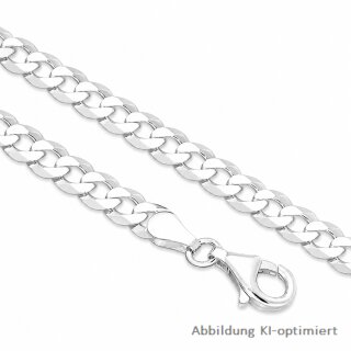 Panzerarmband aus Sterling-Silber 925 mit diamantierten Kanten